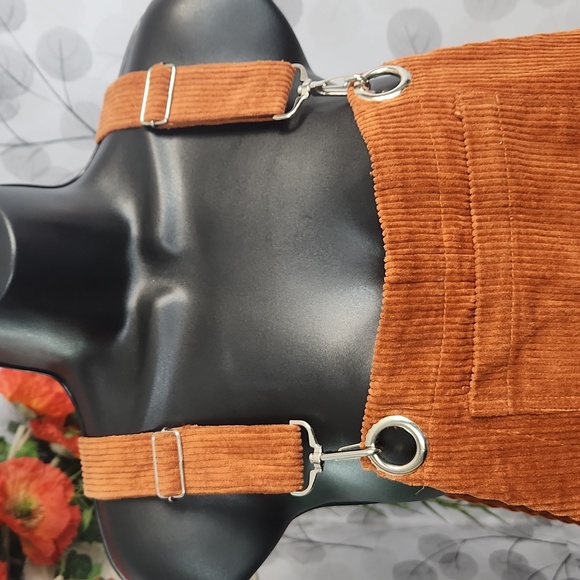 F21 Rust Overall Dress - Picture 3 of 7